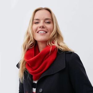 Portolano Women's Cashmere Solid Red Winter Neck Warmer Wrap Scarf Size OS NWT